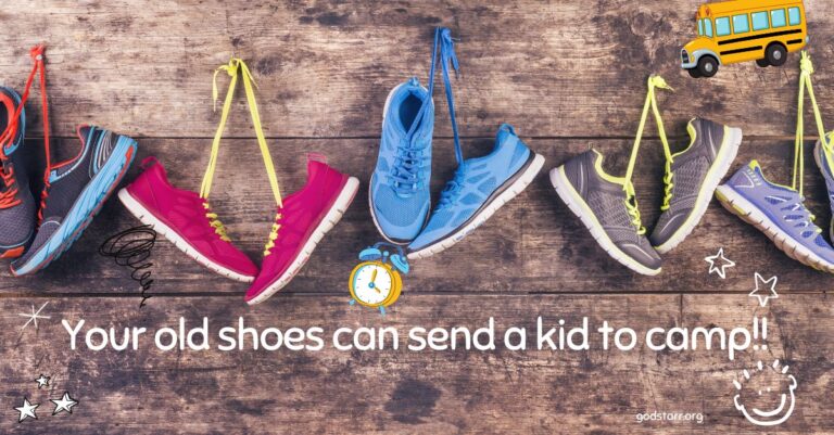 Your old shoes can send a kid to camp