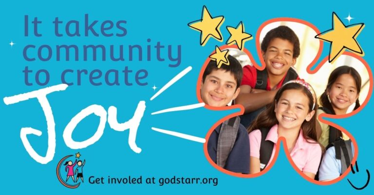 it takes a community to create joy